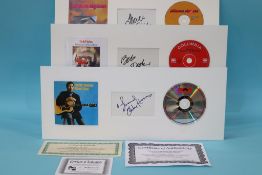 Autographs; Richie Havens, Bob Dylan, Jefferson Airplane-Grace Slick (3)
