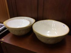 Three mixing bowls