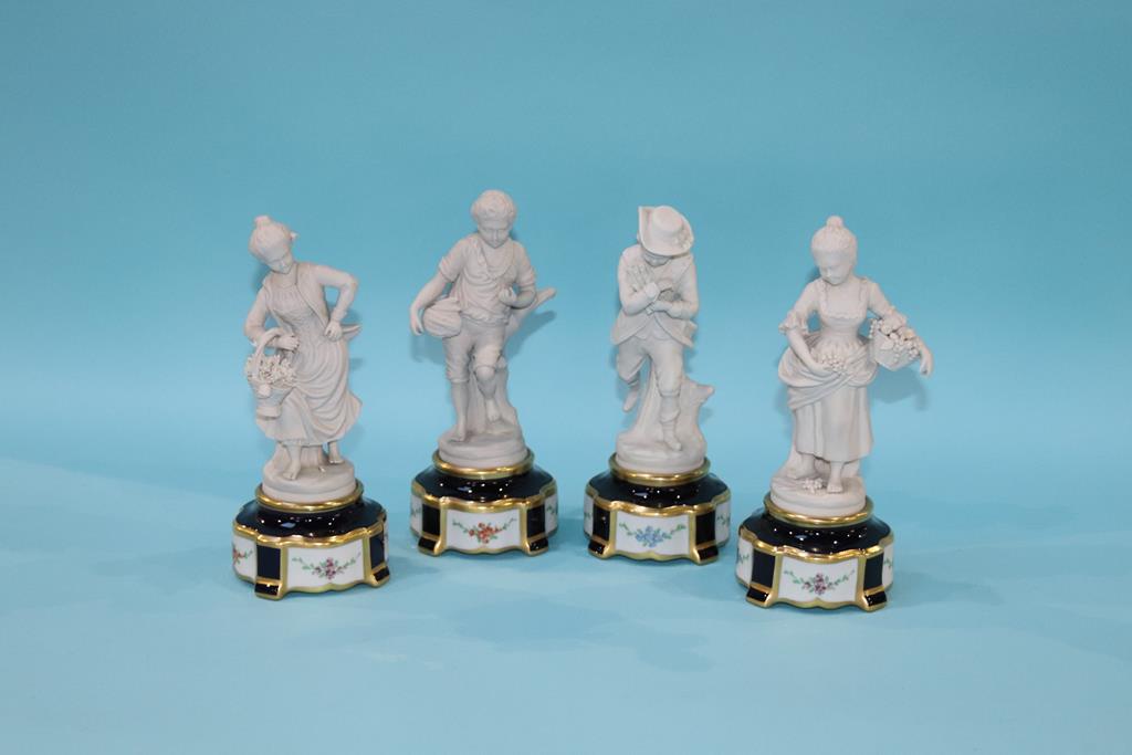 A set of four Capo Di Monte 'Four Seasons' figures