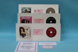 Autographs; Miley Cyrus, Mis-Teeq, All Saints (3)