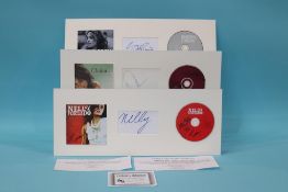 Autographs; Nelly Furtado, Chaka Khan, Sheryl Crow (3)