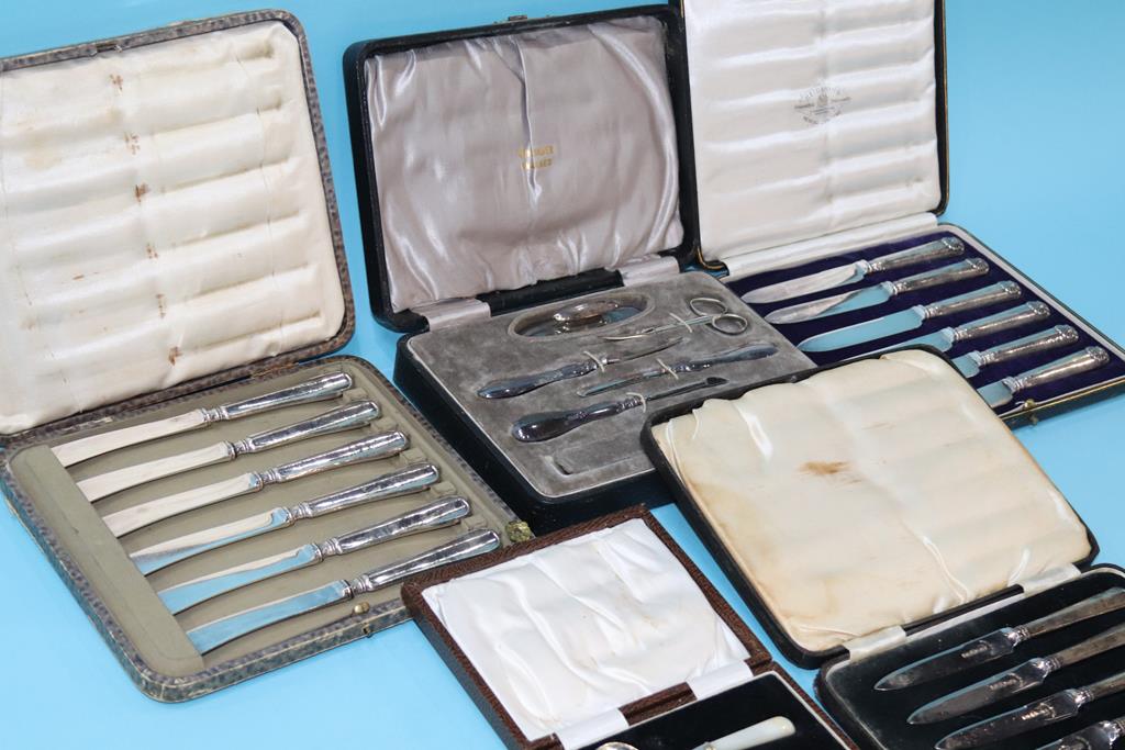 A quantity of cased cutlery, silver etc. - Image 2 of 2