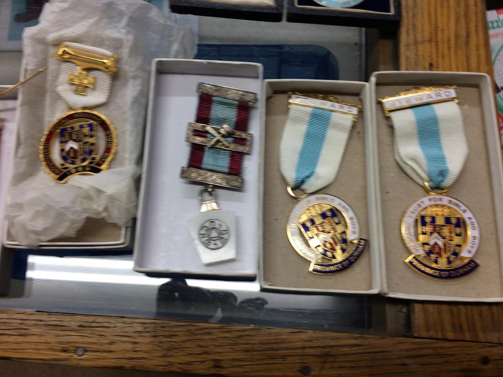 A collection of Masonic medals and badges, some silver - Image 3 of 5