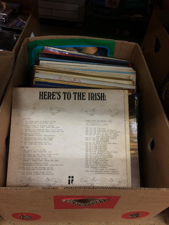 Five boxes of assorted, LP's, china etc. - Image 3 of 4