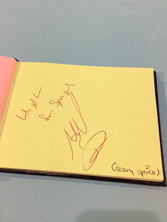 An autograph book, to include Scary Spice and Edwin Star etc. - Image 4 of 6