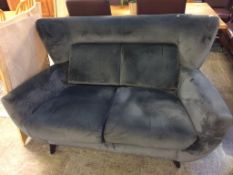 A Parker Knoll grey two seater settee