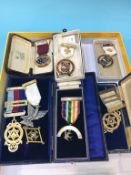 Various Masonic medals/jewels