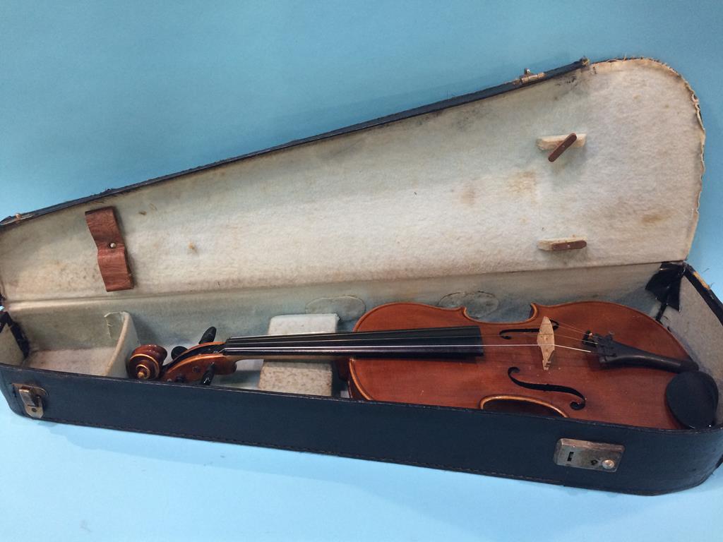 A violin and fitted case