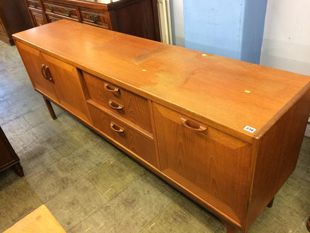 A teak G Plan sideboard, 206cm wide