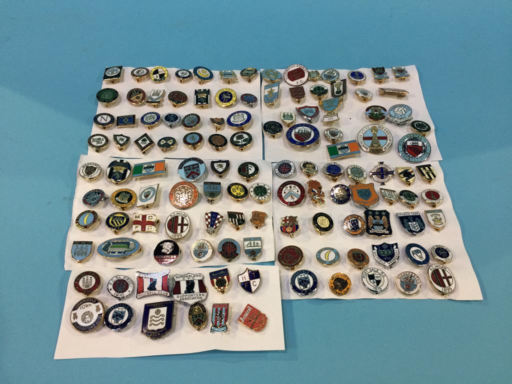 A collection of Football Club enamel badges