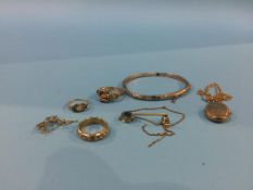 Assorted gold coloured jewellery