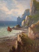 Frank Hider, Oil on canvas, Signed ‘Coastal Landscape’. 44cm x 34cm