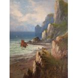 Frank Hider, Oil on canvas, Signed ‘Coastal Landscape’. 44cm x 34cm