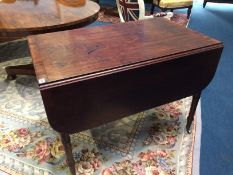 A 19th century mahogany Pembroke table, with single drawer