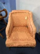 An Edwardian armchair