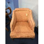 An Edwardian armchair