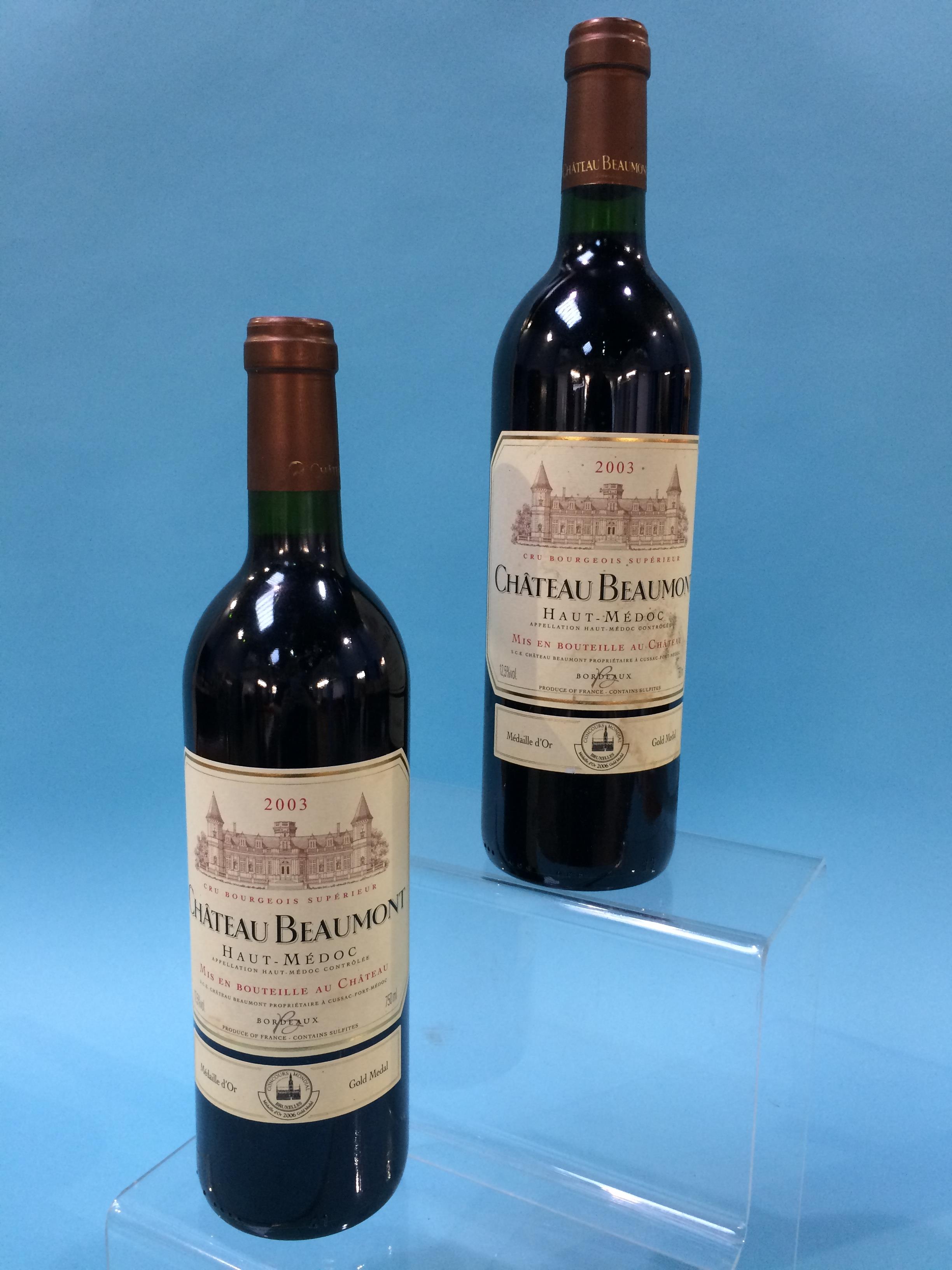 Chateau Beaumont, 2003, Mis En Bouteille Au Chateau-Haut-Medoc (2 bottles)