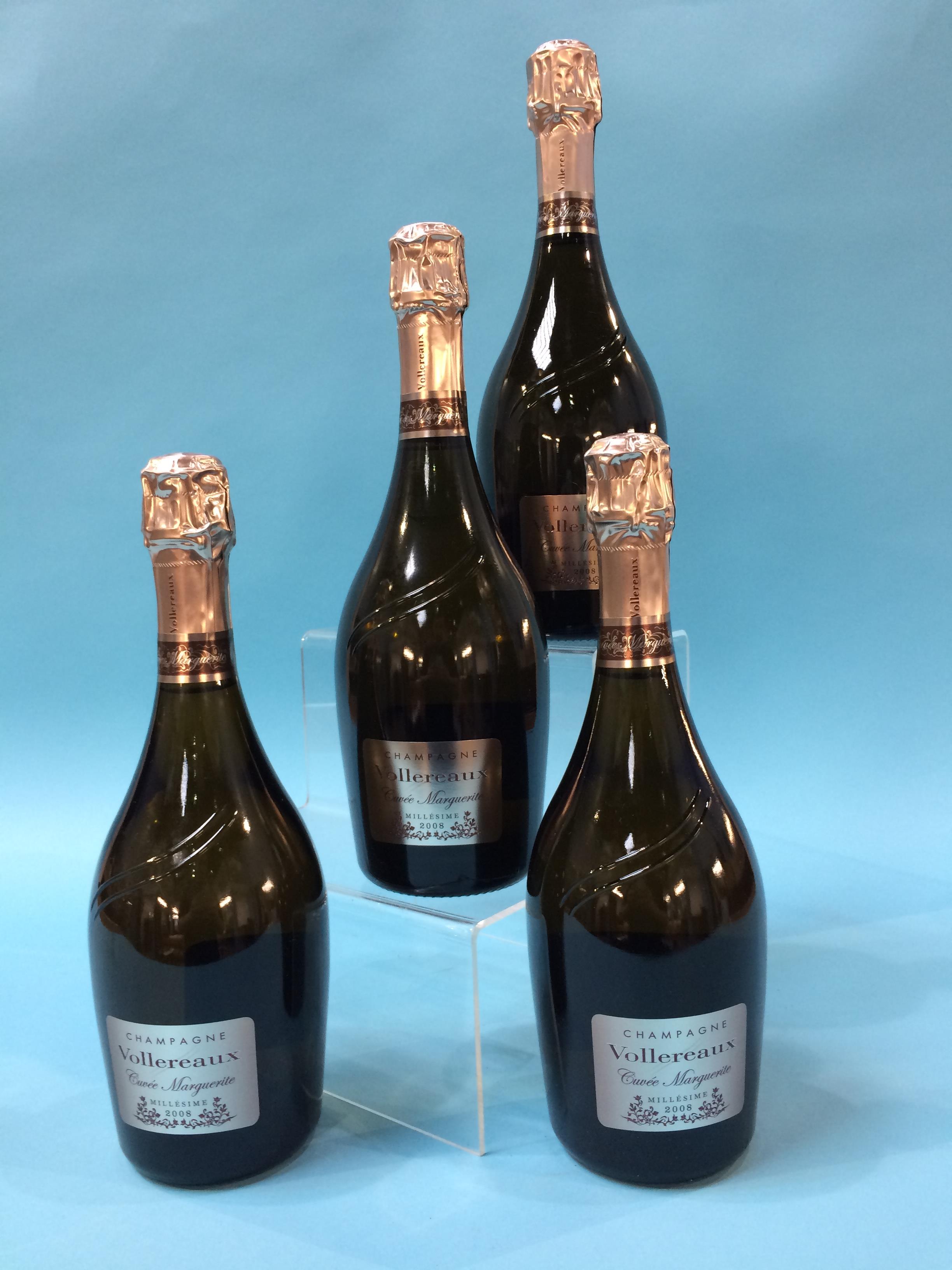 Vollereaux Champagne, 2008, Cuvee Marguerite (4 bottles)