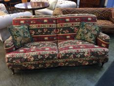 A large patterned settee