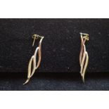 A pair of 9ct Gold earrings