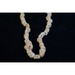 Bone skull necklace- 80cm