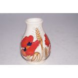 Moorcroft harvest poppy vase