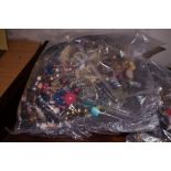 A bag of costume jewellery approximately 6kg