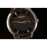 Gents Seiko date app wristwatch with box