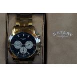 Gents Rotary chronograph wristwatch boxed as new