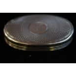 Asprey London silver trinket box lid