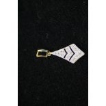 9ct yellow gold pendent with box