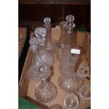 Collection of decanters