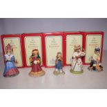 Collection of 5 Royal Doulton Bunnykins Box