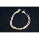 9 Carat Rose Gold Bracelet - 19cm - 3.6g