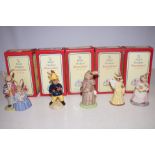 Collection of 5 Royal Doulton Bunnykins Box