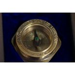 Boxed brass compass Henry Hughes London