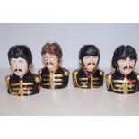 Set of Beatles limited edition toby jugs