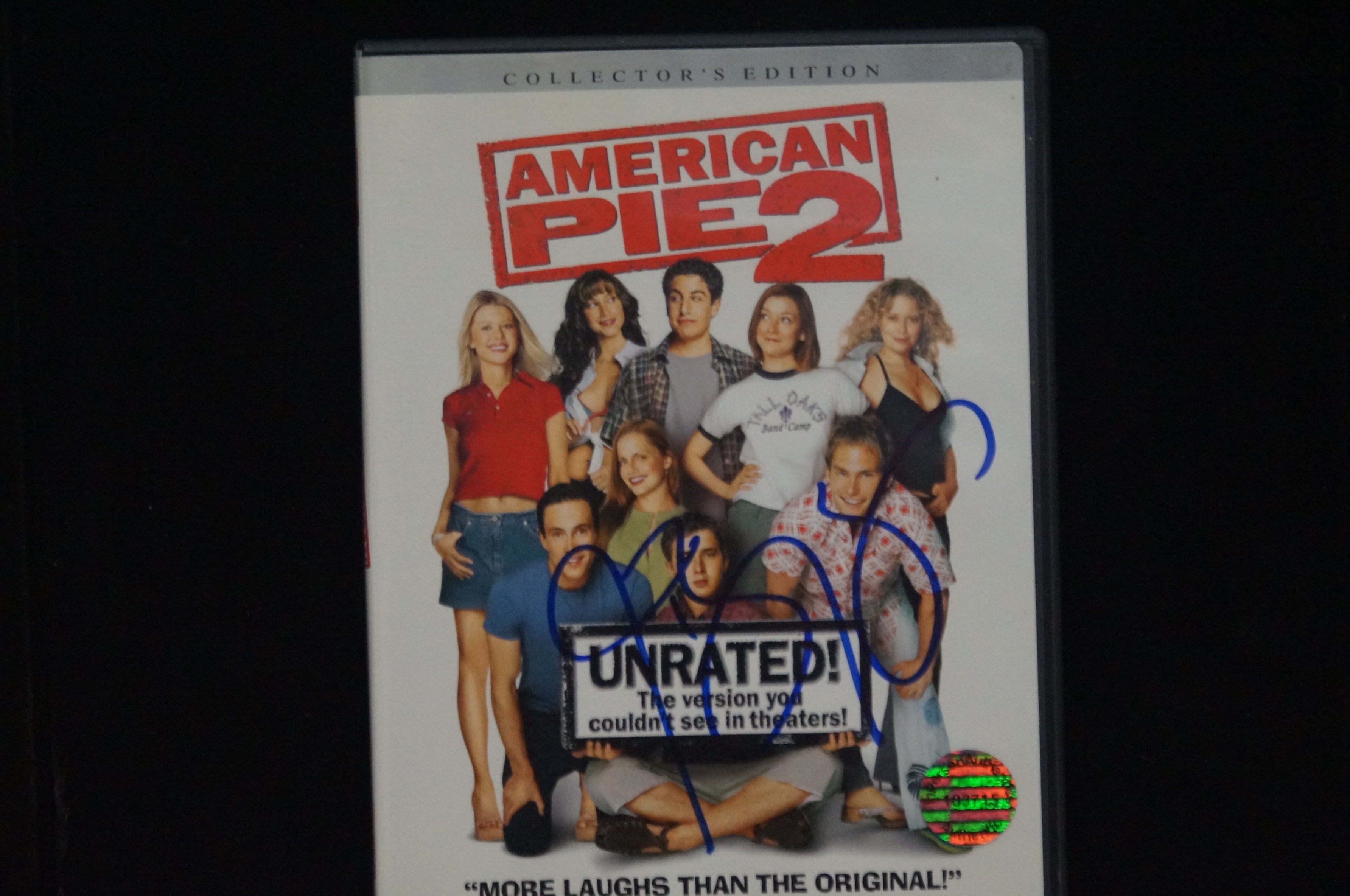 American Pie 2 DVD, cased signed by Jason Biggs. C