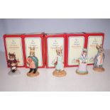 Collection of 5 Royal Doulton Bunnykins Box