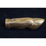 Brass hoof vesta case