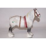 Beswick Dapple Grey Shire Horse - 21cm h