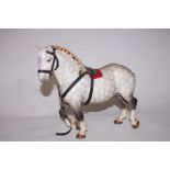 Beswick Dapple Grey Show Horse Matt - 24cm h