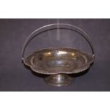Silver Handled Fruit Bowl with Pierced Decoration,
