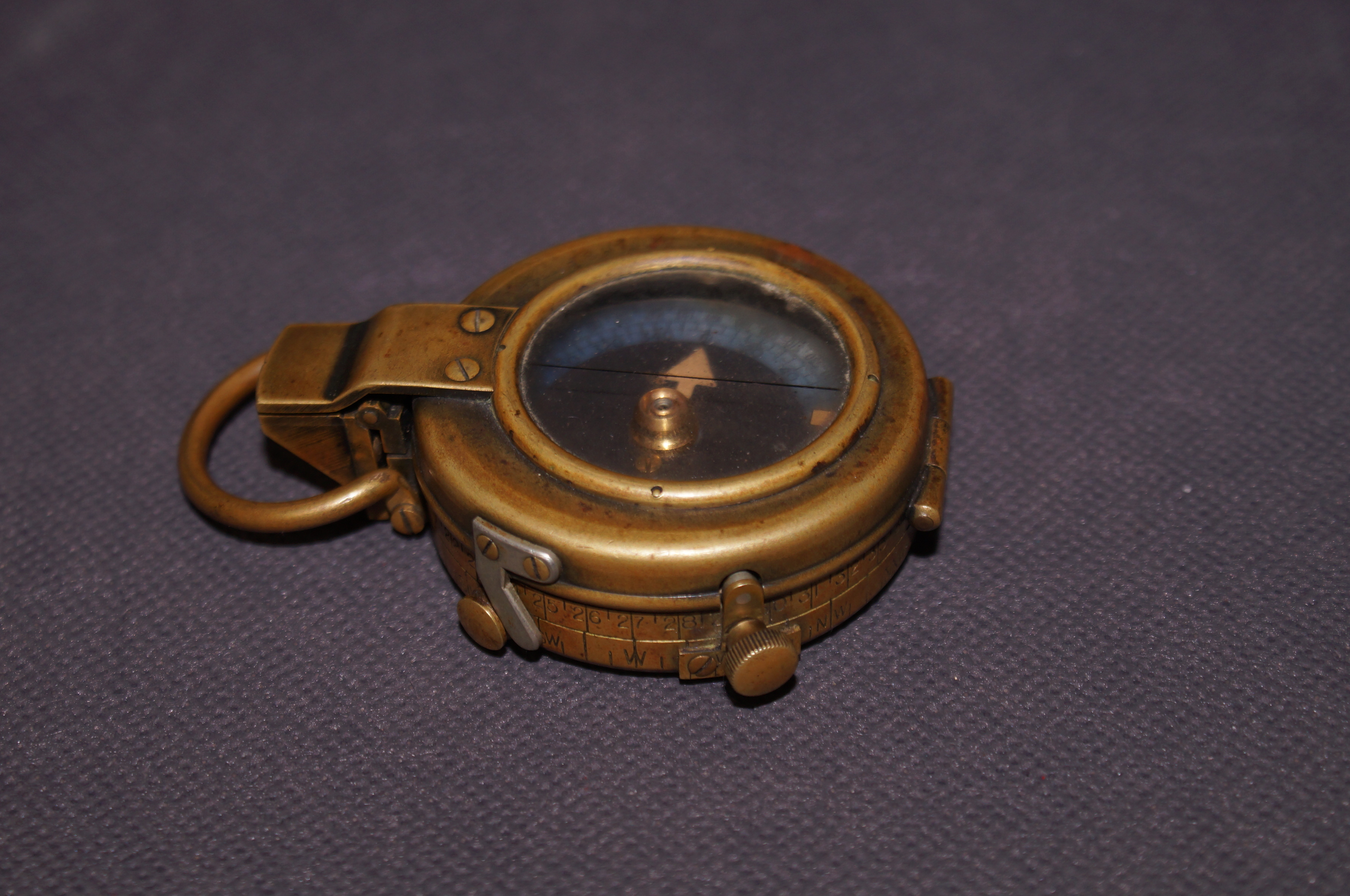 Military Brass Compass dated 1917 No. 66879 with C