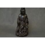 Finely Carved Oriental Figurine - 29cm