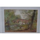 A. Ritchie Smith watercolour Woodford Bridge Essex