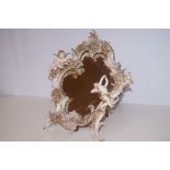 Victorian Porcelain Mirror with Cherubs (Minor Los