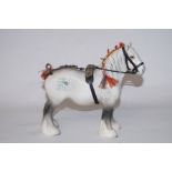 Beswick Dapple Grey Shire Horse - 21cm h