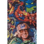 Marvel Universe Stan Lee signed picture 44x28cm CO