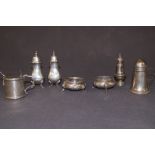 Collection of early Silver Condiments - 540g